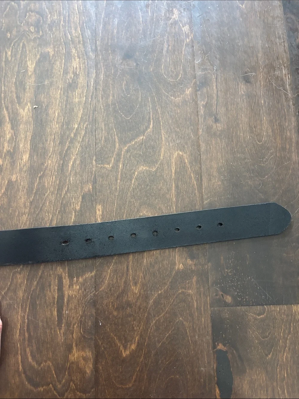 Levi's Black Leather Belt with Silver Snap